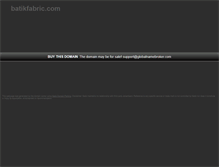 Tablet Screenshot of batikfabric.com